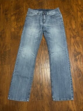Men's Light Wash Straight Jeans - Classic Straight Fit 32x34 Cody James